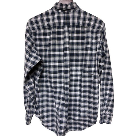 Polo Ralph Lauren Classic Fit Blue Plaid Dress Shirt Button Down Men's Large - Picture 3 of 7